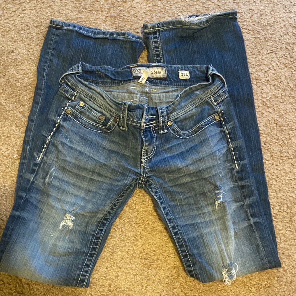 BKE distressed Stella jeans 27L